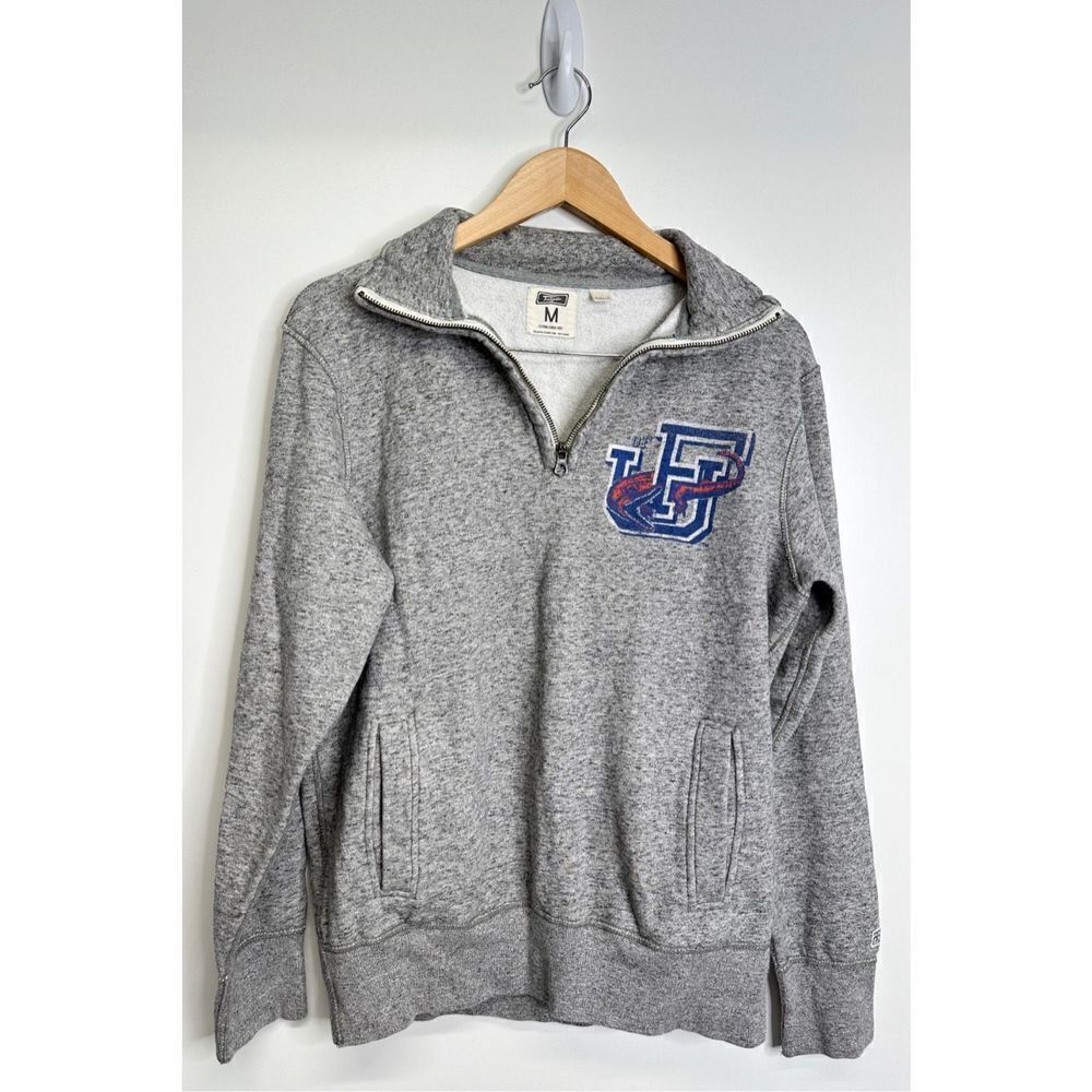 Tailgate Florida University Quarter Zip Sweater Mens Medium Gray Pullover